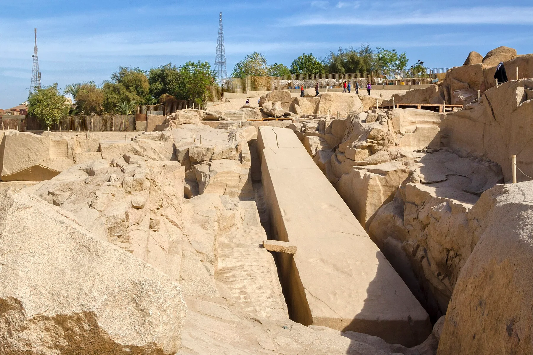 The Unfinished Obelisk in its quarry at Aswan
