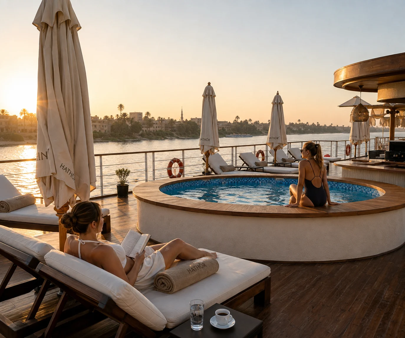 Luxury Royal Suite aboard Hathor, Aswan → Luxor